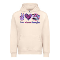 Sandshell Peace Love Hairstylist Urban Hoodie - Jasminsmagicworld