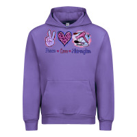 Tulip Peace Love Hairstylist Urban Hoodie - Jasminsmagicworld