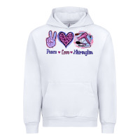 White Peace Love Hairstylist Urban Hoodie - Jasminsmagicworld