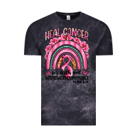 Cloud Black heal cancer rainbow Vintage Tee - LillyAllenDesigns