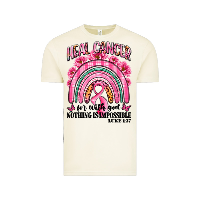 Heal Cancer Rainbow Vintage Tee by LillyAllenDesigns | Teevron