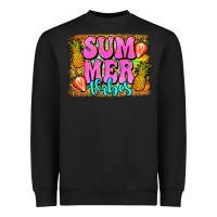 Black summer vibes leopard background Heavyweight Sweatshirt - Jasminsmagicworld