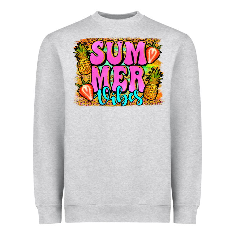 Summer Vibes Leopard Background Heavyweight Sweatshirt by Jasminsmagicworld | Teevron