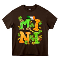 Chocolate Brown St. Patrick's Day mini Heavy Core Tee - OliviaCreatesArt