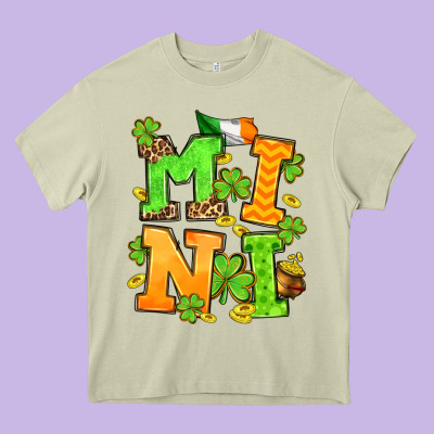 St. Patrick's Day Mini Heavy Core Tee Designed By Oliviacreatesart