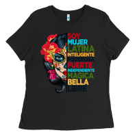 Black sugar skull women hispanic heritage month Ladies Tee - BundleAndBundleShop
