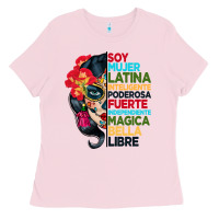 Bubblegum Pink sugar skull women hispanic heritage month Ladies Tee - BundleAndBundleShop