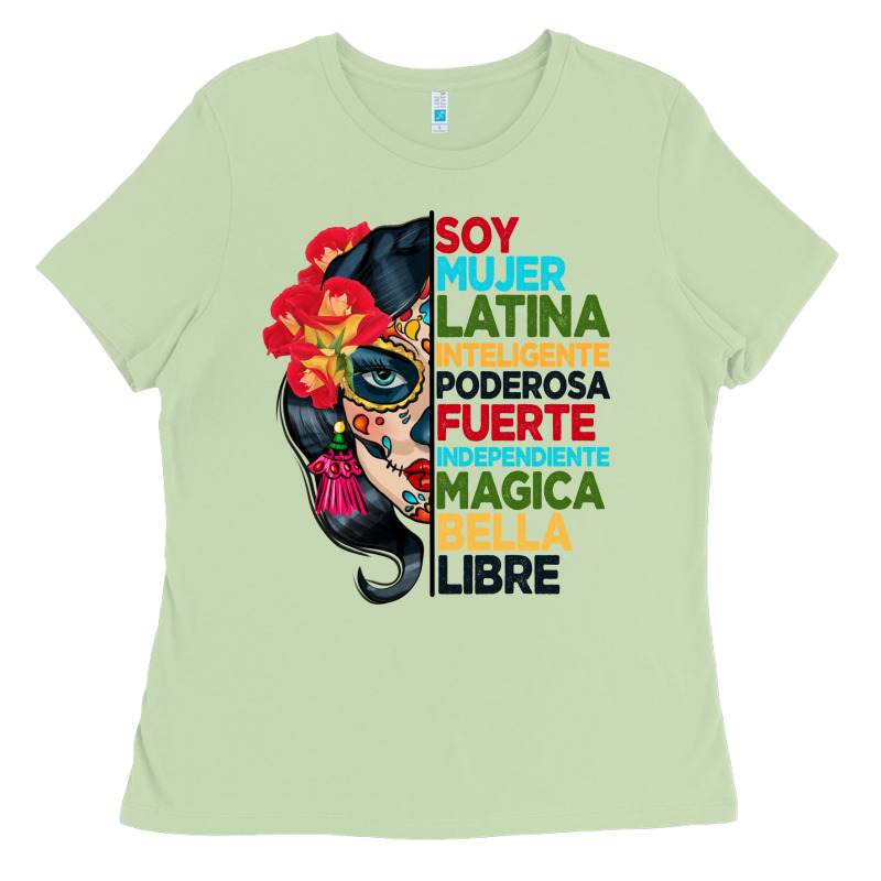 Sugar Skull Women Hispanic Heritage Month Ladies Tee by BundleAndBundleShop | Teevron