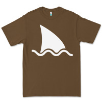 Cacao shark fin Premium Tee - DesigneFamous