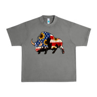 Tornado american flag bison Urban Heavy Tee - Jasminsmagicworld