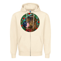 Sandshell Longhorn Cow Christmas Zipper Hoodie - RanaPortraitStore