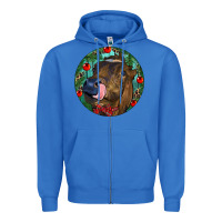 True Royal Longhorn Cow Christmas Zipper Hoodie - RanaPortraitStore