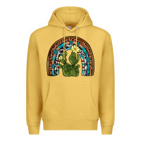 Antique Gold cactus gemstone rainbow Premium Hoodie - Artiststas