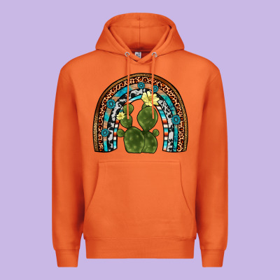 Cactus Gemstone Rainbow Premium Hoodie Designed By Artiststas
