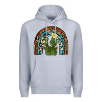 Heather Grey cactus gemstone rainbow Premium Hoodie - Artiststas