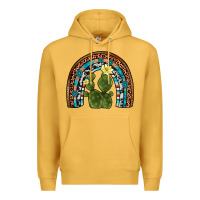 Mustard cactus gemstone rainbow Premium Hoodie - Artiststas