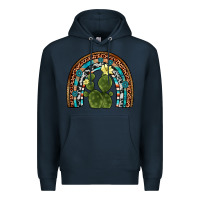 Navy cactus gemstone rainbow Premium Hoodie - Artiststas