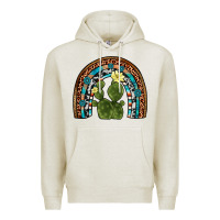 Oatmeal Heather cactus gemstone rainbow Premium Hoodie - Artiststas
