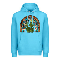 Ocean Blue cactus gemstone rainbow Premium Hoodie - Artiststas