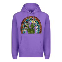 Purple cactus gemstone rainbow Premium Hoodie - Artiststas