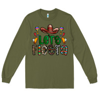 Army Green fiesta Long Sleeve Tee - CowhideDigitalArt
