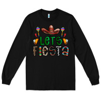 Black fiesta Long Sleeve Tee - CowhideDigitalArt