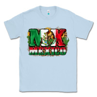 Dusty Blue MX Mexico Classic Tee - FaDigitalArtStudio