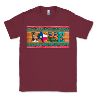 Burgundy love texas sunflowers cactus cowhide license plate Classic Tee - Artiststas