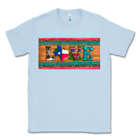 Dusty Blue love texas sunflowers cactus cowhide license plate Classic Tee - Artiststas