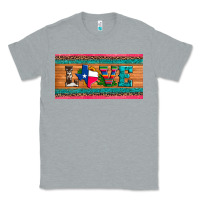 Heather Grey love texas sunflowers cactus cowhide license plate Classic Tee - Artiststas