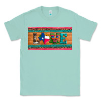 Seafoam love texas sunflowers cactus cowhide license plate Classic Tee - Artiststas