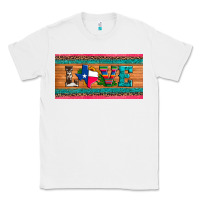 White love texas sunflowers cactus cowhide license plate Classic Tee - Artiststas