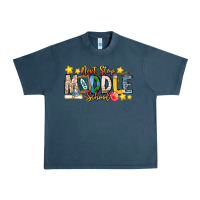 Midnight Navy Next Stop Middle School Urban Heavy Tee - CowhideDigitalArt