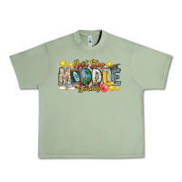 Oil Green Next Stop Middle School Urban Heavy Tee - CowhideDigitalArt
