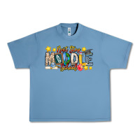 Pebble Blue Next Stop Middle School Urban Heavy Tee - CowhideDigitalArt