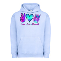 Pigment Grape Ice Peace Love Mermaid Urban Hoodie - Jasminsmagicworld