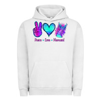 Pigment Lunar Rock Peace Love Mermaid Urban Hoodie - Jasminsmagicworld