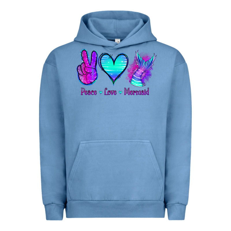 Peace Love Mermaid Urban Hoodie by Jasminsmagicworld | Teevron
