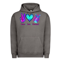 Pigment Tornado Peace Love Mermaid Urban Hoodie - Jasminsmagicworld