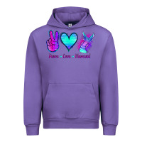 Tulip Peace Love Mermaid Urban Hoodie - Jasminsmagicworld