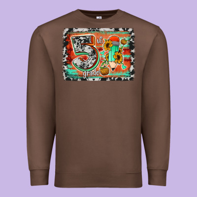 Western Back To School 5th Grade 2 Premium Sweatshirt Designed By Jasminsmagicworld