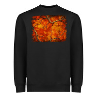 Black orange hunter camouflage pattern brushstroke Heavyweight Sweatshirt - Jasminsmagicworld