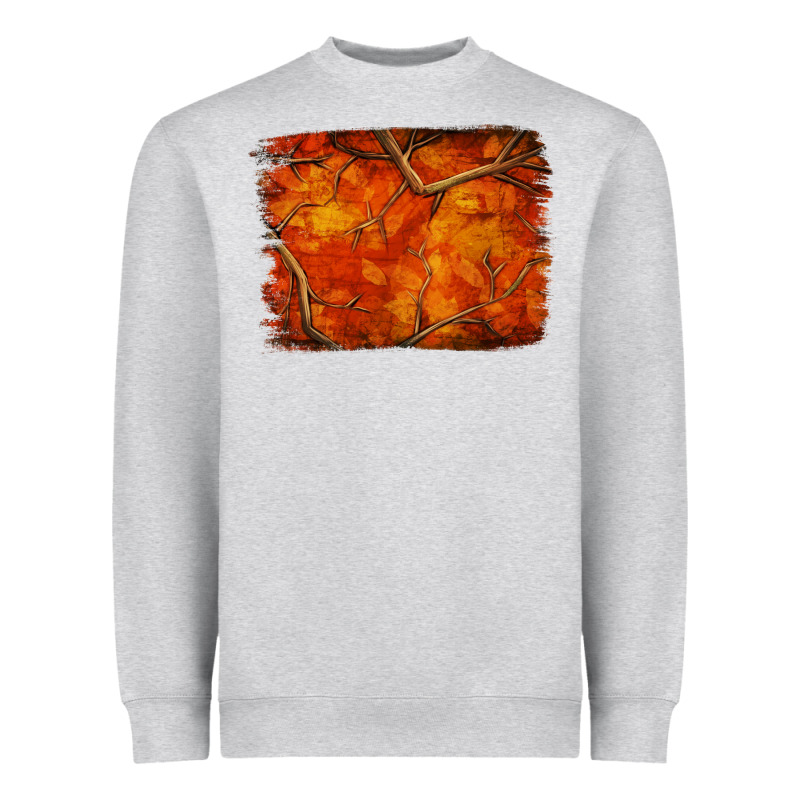 Orange Hunter Camouflage Pattern Brushstroke Heavyweight Sweatshirt by Jasminsmagicworld | Teevron