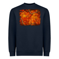 Navy orange hunter camouflage pattern brushstroke Heavyweight Sweatshirt - Jasminsmagicworld