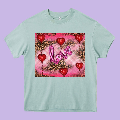 Valentine's Day Love Heavy Core Tee Designed By Ranaportraitstore