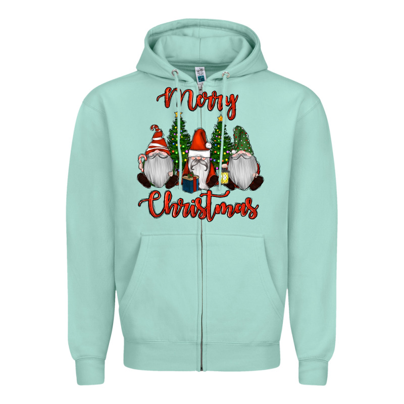 Merry Christmas Gnomes Zipper Hoodie by RanaPortraitStore | Teevron