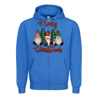True Royal Merry Christmas Gnomes Zipper Hoodie - RanaPortraitStore