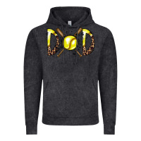 Vintage Black dad softball Vintage Hoodie - RacoonDesign