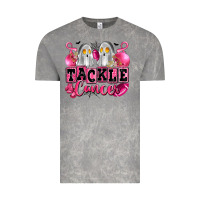 Cloud Rock tackle cancer with ghosts playing football Vintage Tee - LillyAllenDesigns