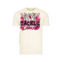 Tackle Cancer With Ghosts Playing Football Vintage Tee | Teevron